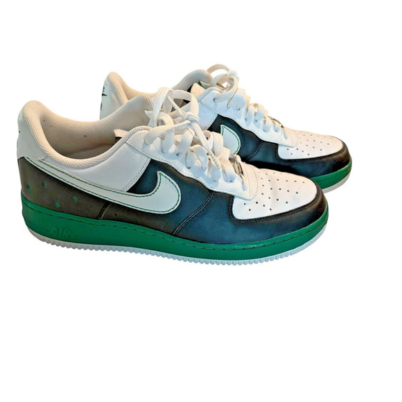 Nike Air Force 1 Low White Black Green Men’s Size 10.5 US / 9.5 UK / 44.5 EU - Picture 1 of 7